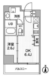 グラシアプレイス東陽町 1304 間取り図