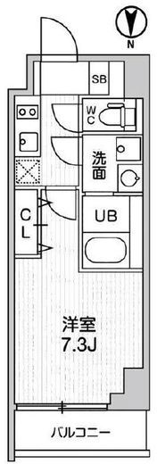グラシアプレイス大森町 803 間取り図