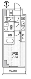 グラシアプレイス大森町 502 間取り図