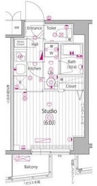 ガーラ・ヒルズ不動前 3階 間取り図