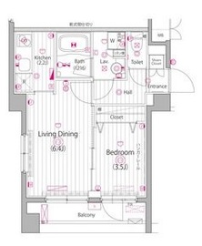 ガーラ・ヒルズ不動前 2階 間取り図