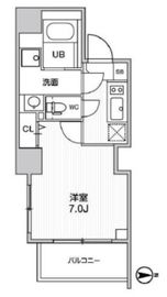 グラシアプレイス大森町 205 間取り図