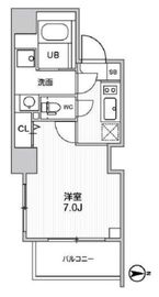 グラシアプレイス大森町 505 間取り図