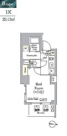 グラシアプレイス大森町 1005 間取り図