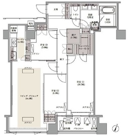 ブランズ四番町 4階 間取り図