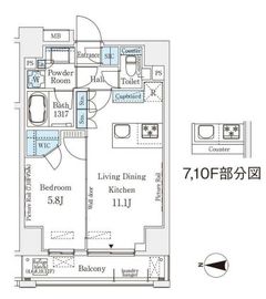 ベルファース上野 304 間取り図