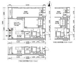 東雲キャナルコートCODAN 12-1102 間取り図