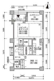 東雲キャナルコートCODAN 15-901 間取り図