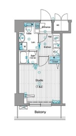 グランド・ガーラ銀座 13階 間取り図