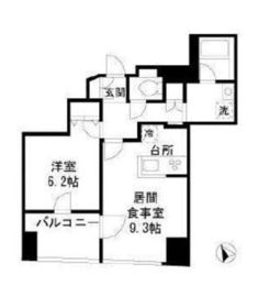 セルクル落合 602 間取り図