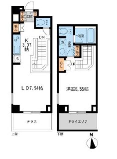 レジデンス白金コローレ 108 間取り図
