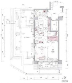 クレヴィア渋谷富ヶ谷 9階 間取り図