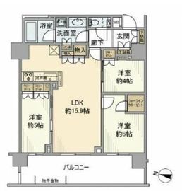 ザ・パークハウス文京江戸川橋 5階 間取り図