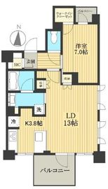 レクセル高田馬場 6階 間取り図