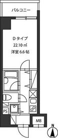 レジディア新御茶ノ水 402 間取り図