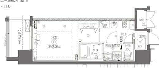 ZOOM王子神谷 2階 間取り図