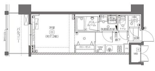 ZOOM王子神谷 2階 間取り図