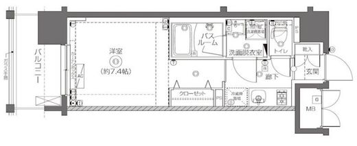 ZOOM王子神谷 4階 間取り図