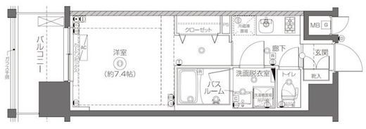 ZOOM王子神谷 2階 間取り図