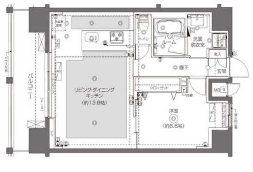 ZOOM王子神谷 14階 間取り図