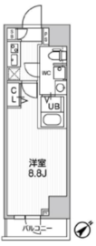 ジェノヴィア浅草5スカイガーデン 2階 間取り図