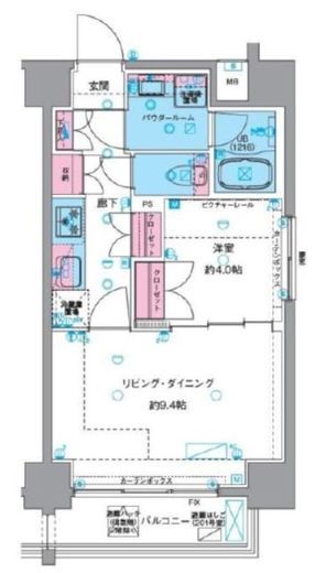 ジェノヴィア浅草5スカイガーデン 8階 間取り図