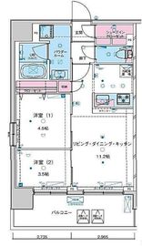 ジェノヴィア浅草5スカイガーデン 10階 間取り図