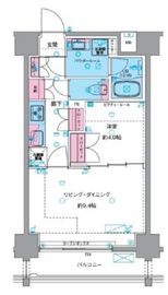 ジェノヴィア浅草5スカイガーデン 6階 間取り図