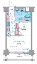 ジェノヴィア浅草5スカイガーデン 8階 間取り図