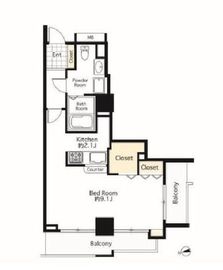 シーリアお台場 1-207 間取り図