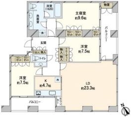 虎ノ門タワーズレジデンス 18階 間取り図