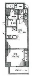 ハピネ蔵前鳥越 2階 間取り図