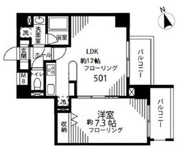 プリマヴェーラ小石川 501 間取り図