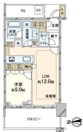 ベイズタワー＆ガーデン 12階 間取り図