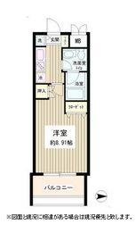 スカイパーク御苑 802 間取り図