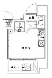 デコズキャッスル赤坂 602 間取り図