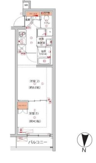 ハーモニーレジデンス中野本町パークサイド 107 間取り図