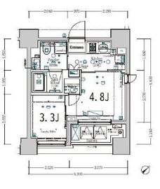ジーベック北新宿 602 間取り図