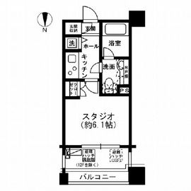 レジディア市ヶ谷 902 間取り図