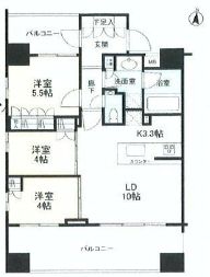 ブランズ南麻布 7階 間取り図