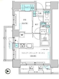 ヴィークブライト蔵前 401 間取り図