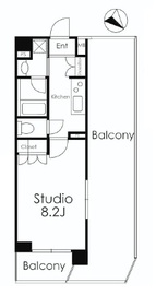 エスティメゾン目黒 306 間取り図