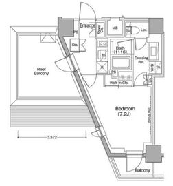 ザ・パークハビオ小石川 605 間取り図