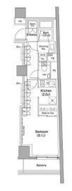 ザ・パークハビオ小石川 204 間取り図