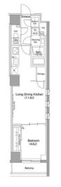 ザ・パークハビオ小石川 201 間取り図