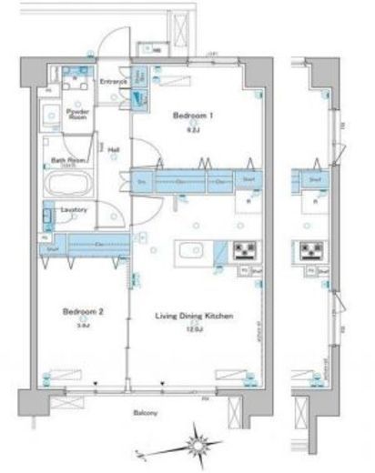 ルフォンプログレ赤羽 210 間取り図
