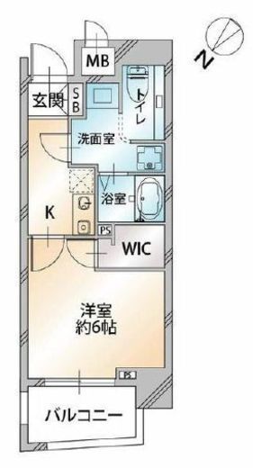 オーキッドレジデンス千代田岩本町 804 間取り図