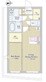 ラペルラ世田谷赤堤 101 間取り図