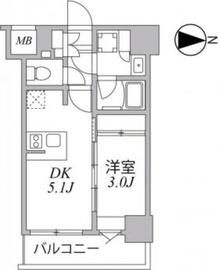 シーフォルム住吉 4階 間取り図