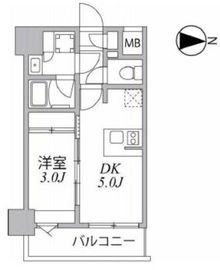 シーフォルム住吉 4階 間取り図